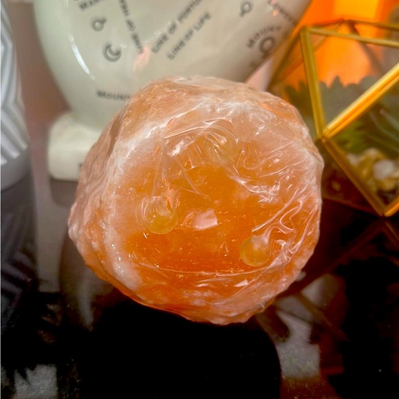 Himalayan salt tea light or votive holder NEW in wrapper - Picture 3 of 5